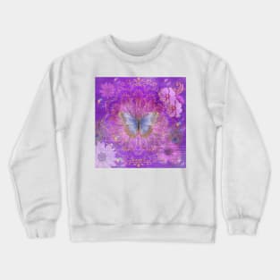 Butterfly Bubble Dream Purple Mist Crewneck Sweatshirt